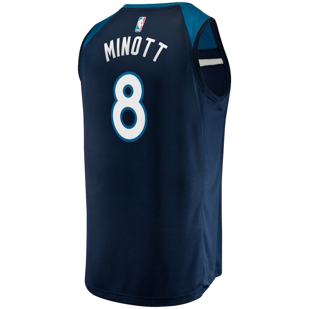 Josh Minott Minnesota Timberwolves Fast Break Player Jersey Icon Edition Navy | Fanatics