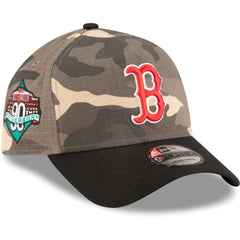 Boston Red Sox New Era Camo Crown A-Frame 9FORTY Adjustable Hat - New Era Sale
