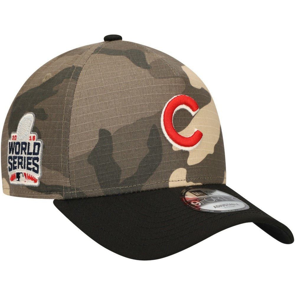 Chicago Cubs New Era Camo Crown A-Frame 9FORTY Adjustable Hat - New Era Lifestyle