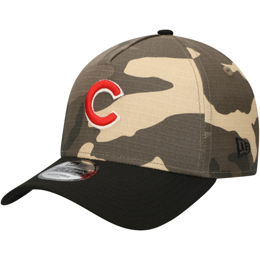 Chicago Cubs New Era Camo Crown A-Frame 9FORTY Adjustable Hat - New Era Lifestyle