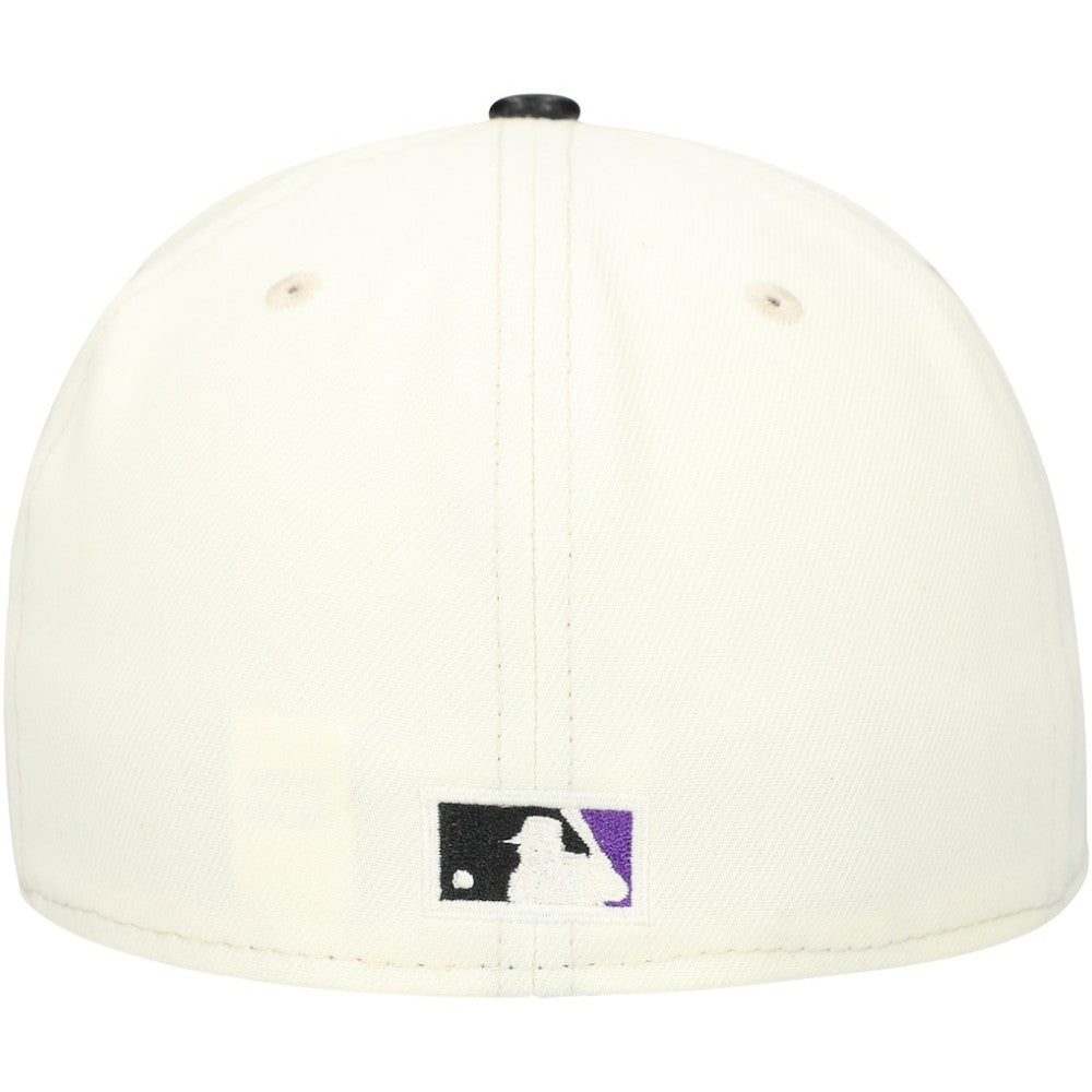 Tampa Bay Rays New Era Game Night Leather Visor 59FIFTY Fitted Hat - Cream - New Era Online