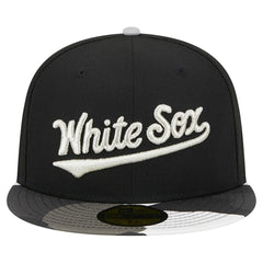Chicago White Sox New Era Metallic Camo 59FIFTY Fitted Hat - Black - New Era Lifestyle