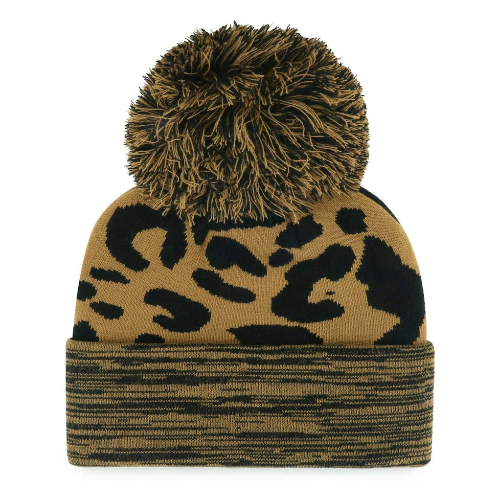 Brooklyn Nets '47 Women's Rosette Cuffed Knit Hat with Pom Leopard | 47 brand Near Me