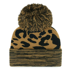 Washington Wizards '47 Women's Rosette Cuffed Knit Hat with Pom Leopard | 47 brand for sale