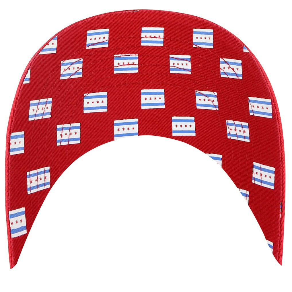 Chicago Bulls '47 Women's Confetti Undervisor Clean Up Adjustable Hat Red | 47 brand outlet