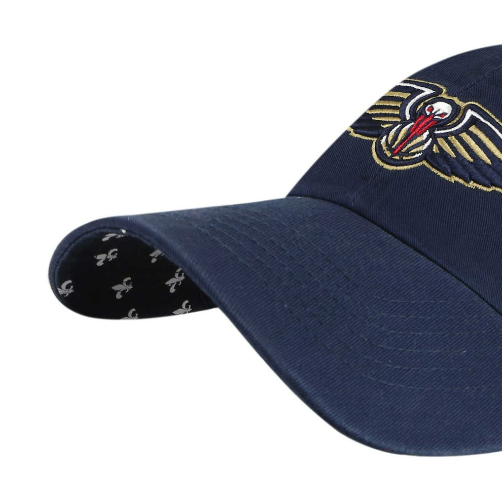 New Orleans Pelicans '47 Women's Confetti Undervisor Clean Up Adjustable Hat Navy | 47 brand for sale