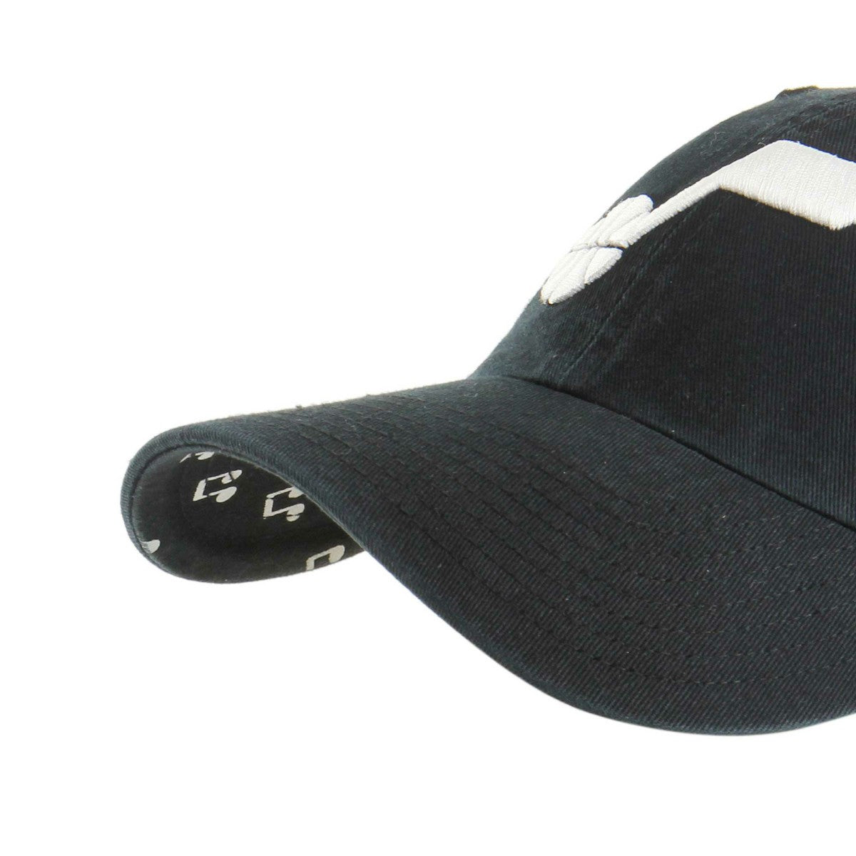 Utah Jazz '47 Women's Confetti Undervisor Clean Up Adjustable Hat Black | 47 brand Lifestyle