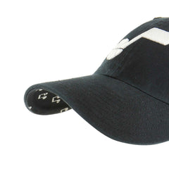 Utah Jazz '47 Women's Confetti Undervisor Clean Up Adjustable Hat Black | 47 brand Lifestyle