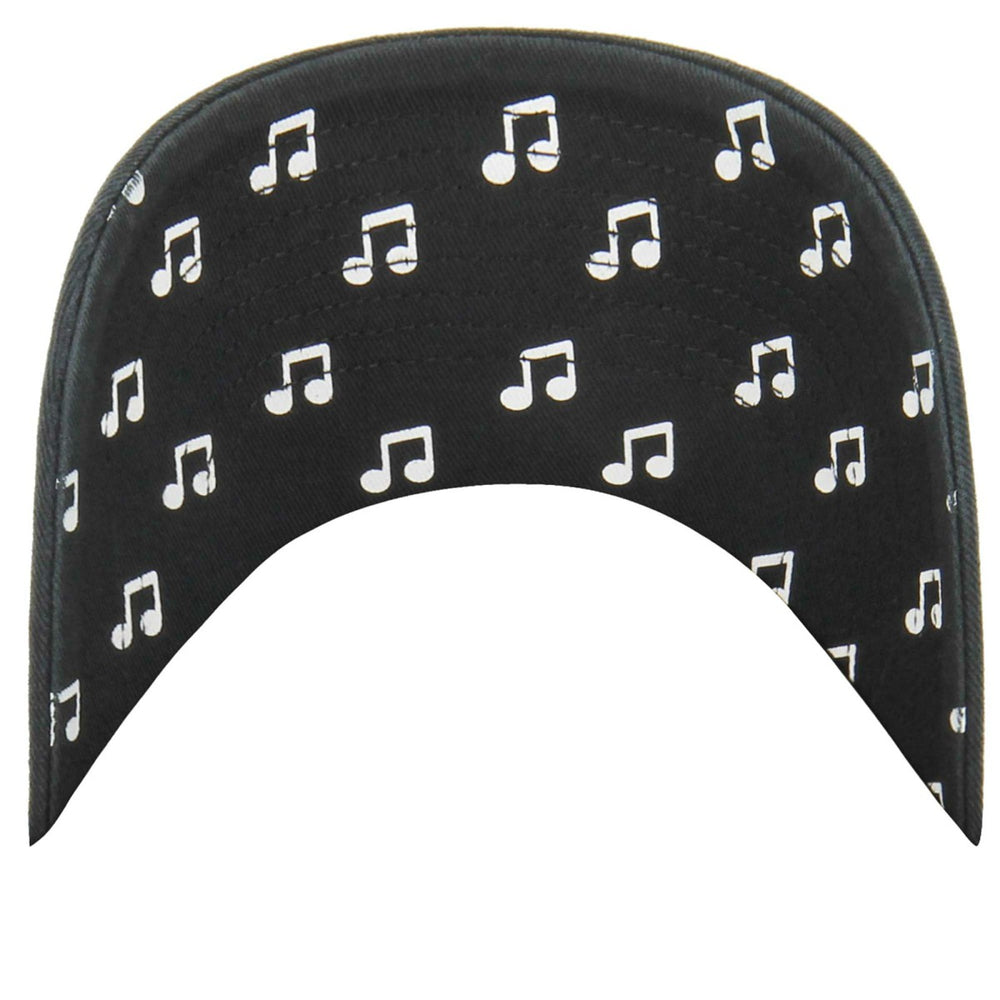 Utah Jazz '47 Women's Confetti Undervisor Clean Up Adjustable Hat Black | 47 brand Lifestyle