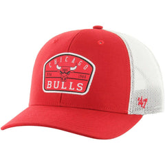 Chicago Bulls '47 Semi Patch Trucker Adjustable Hat Red | 47 brand Near Me