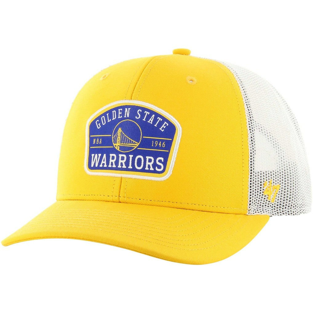 Golden State Warriors '47 Semi Patch Trucker Adjustable Hat for sale Gold | 47 brand for sale
