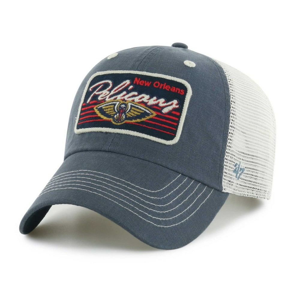 New Orleans Pelicans '47 Five Point Patch Clean Up Adjustable Hat Navy | 47 brand