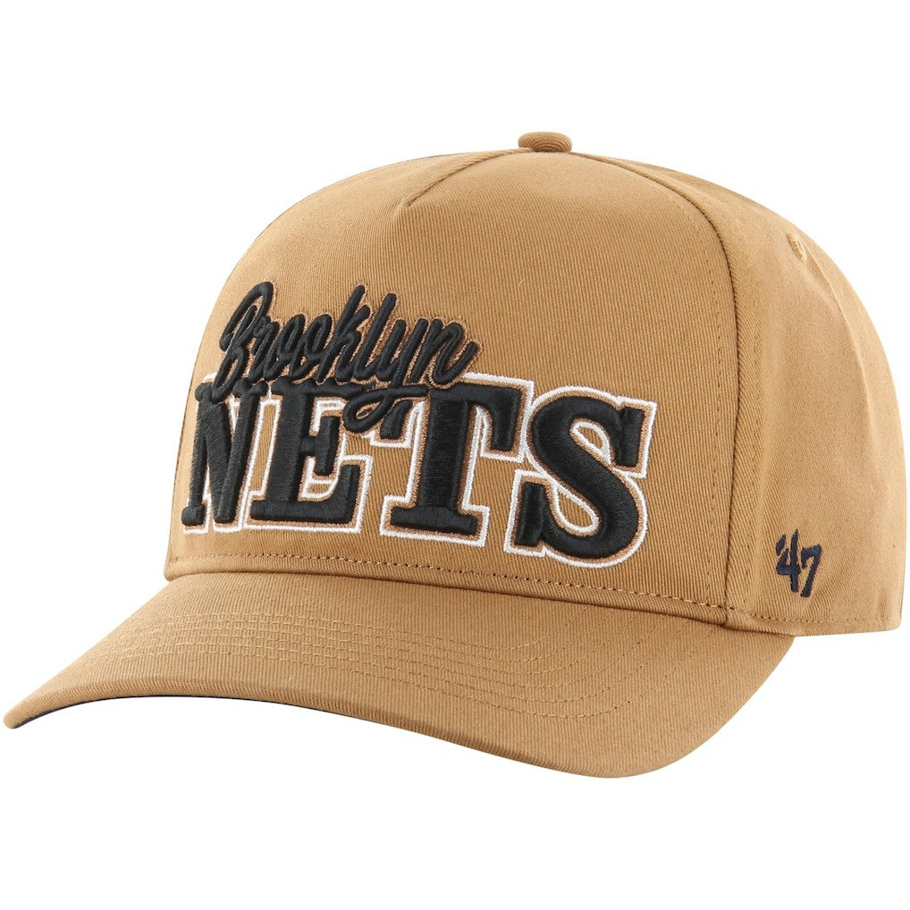 Brooklyn Nets '47 Barnes Hitch Adjustable Hat Tan | 47 brand for sale