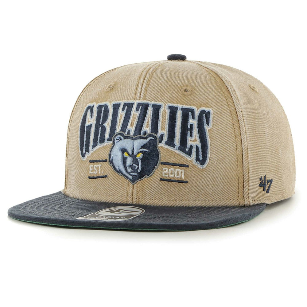Memphis Grizzlies '47 Chilmark Captain Snapback Khaki/Navy | 47 brand US