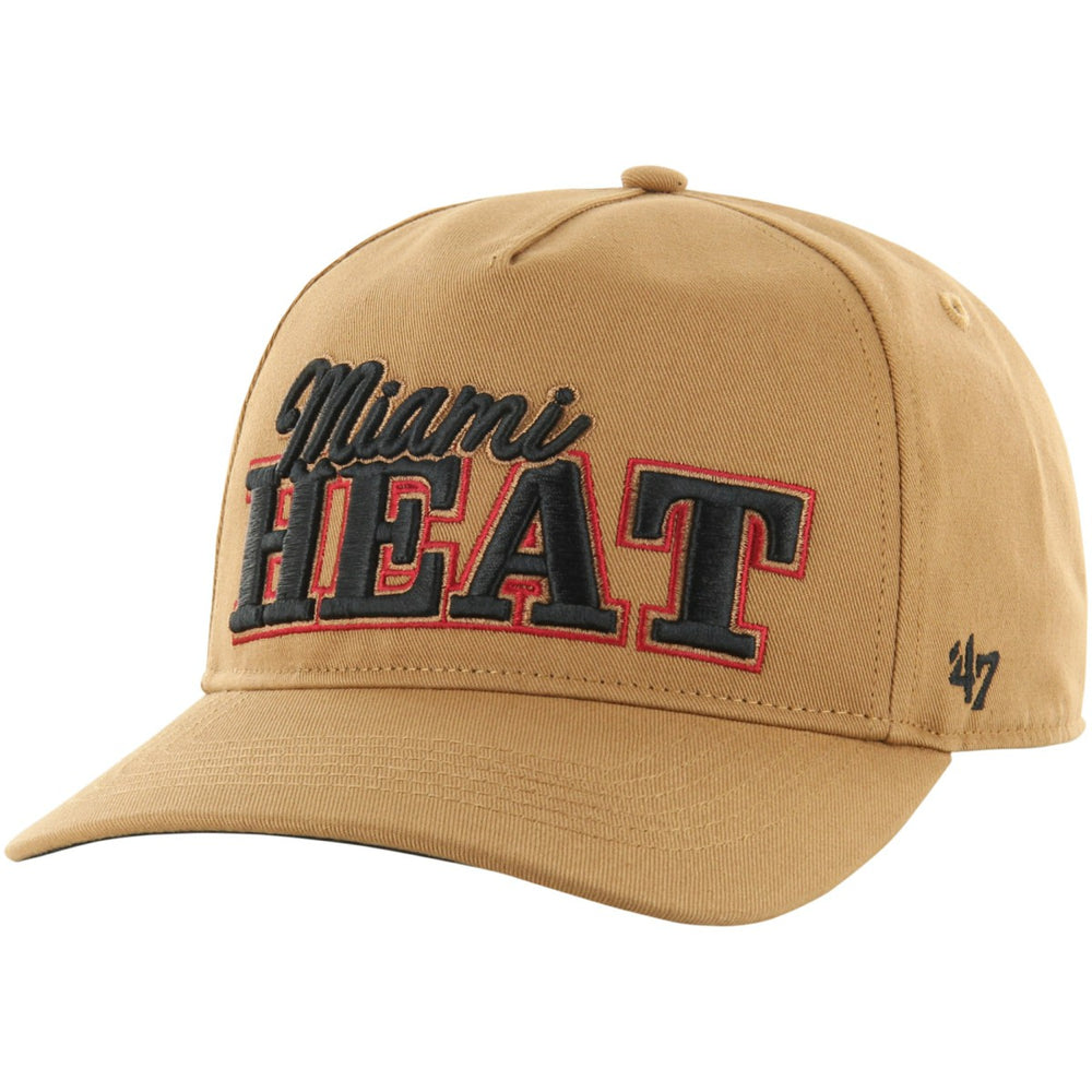 Miami Heat '47 Barnes Hitch Adjustable Hat Tan | 47 brand Lifestyle