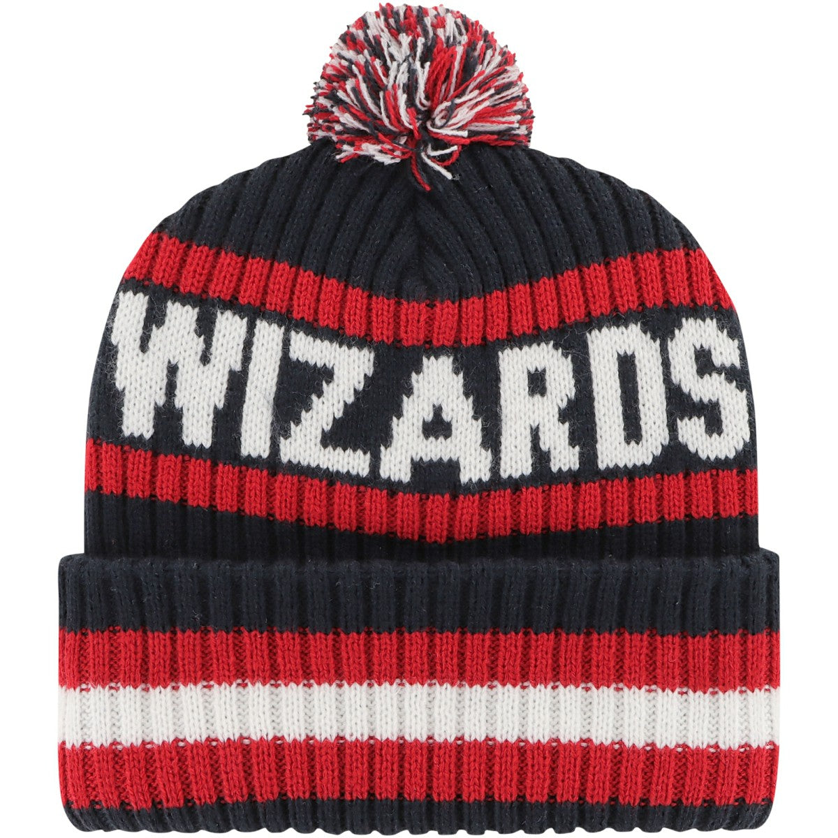 Washington Wizards '47 Bering Cuffed Knit Hat with Pom Navy | 47 brand for sale