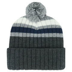 Toronto Maple Leafs '47 Stack Patch Cuffed Knit Hat with Pom - Gray - NHL 200568095