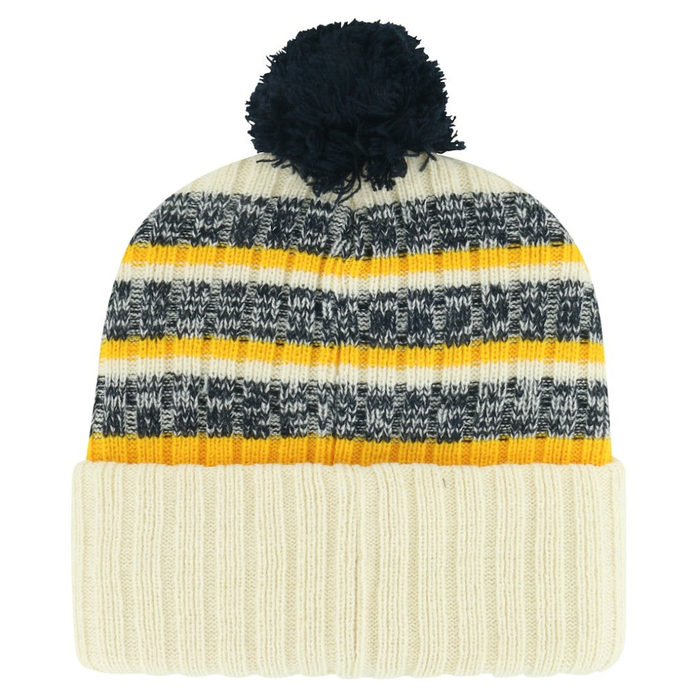 Nashville Predators '47 Tavern Cuffed Knit Hat with Pom - Cream - NHL 200568105