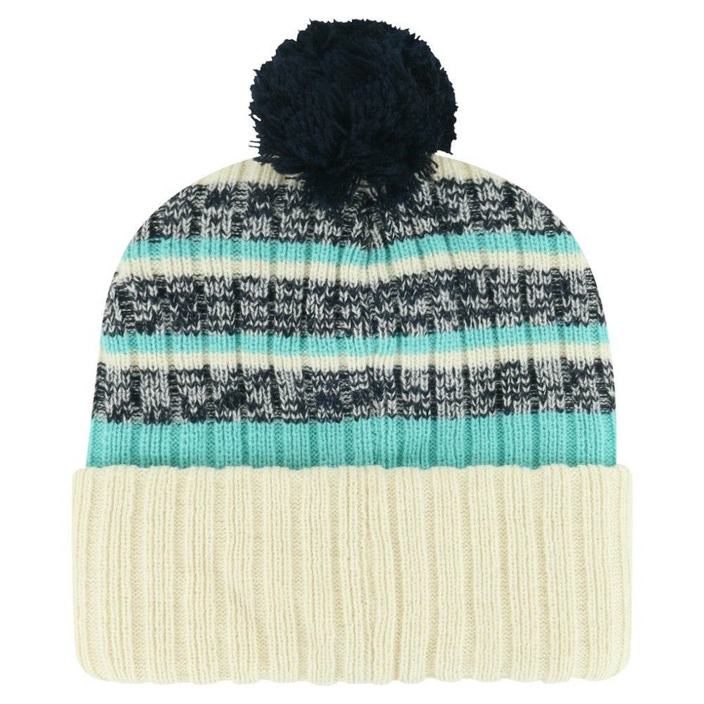 Seattle Kraken '47 Tavern Cuffed Knit Hat with Pom - Cream - NHL 200568112