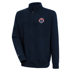 Washington Wizards Antigua Victory Quarter-Zip Pullover Top Navy