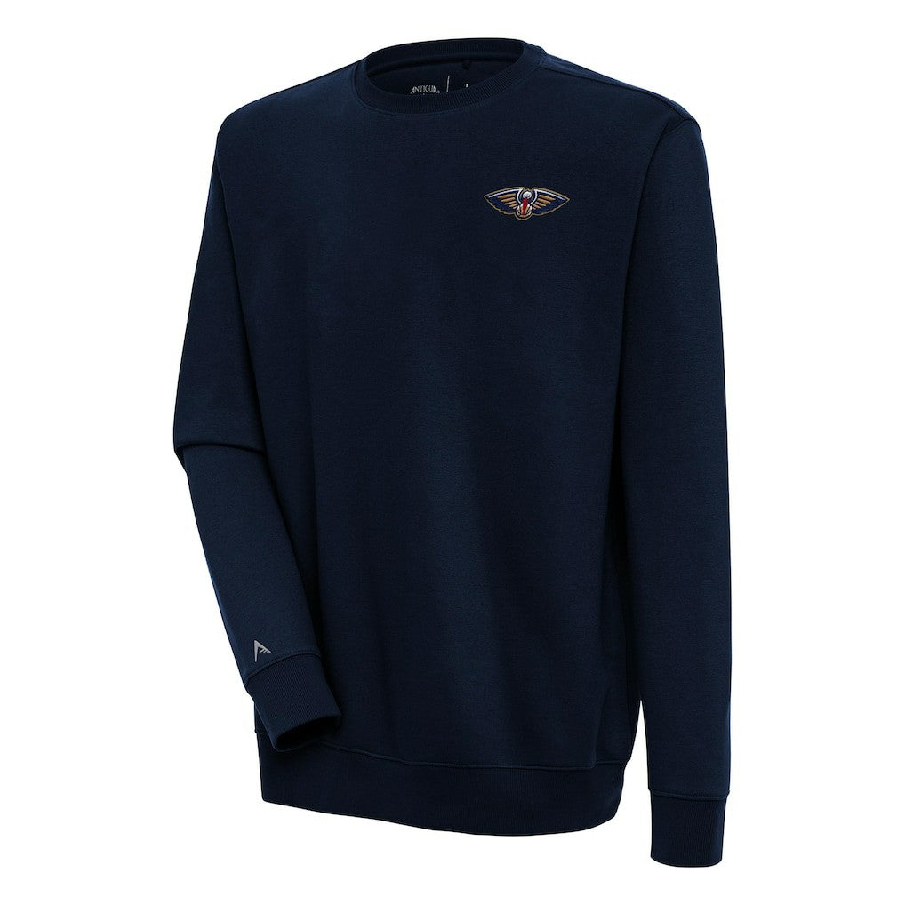 New Orleans Pelicans Antigua Victory Pullover Sweatshirt Navy