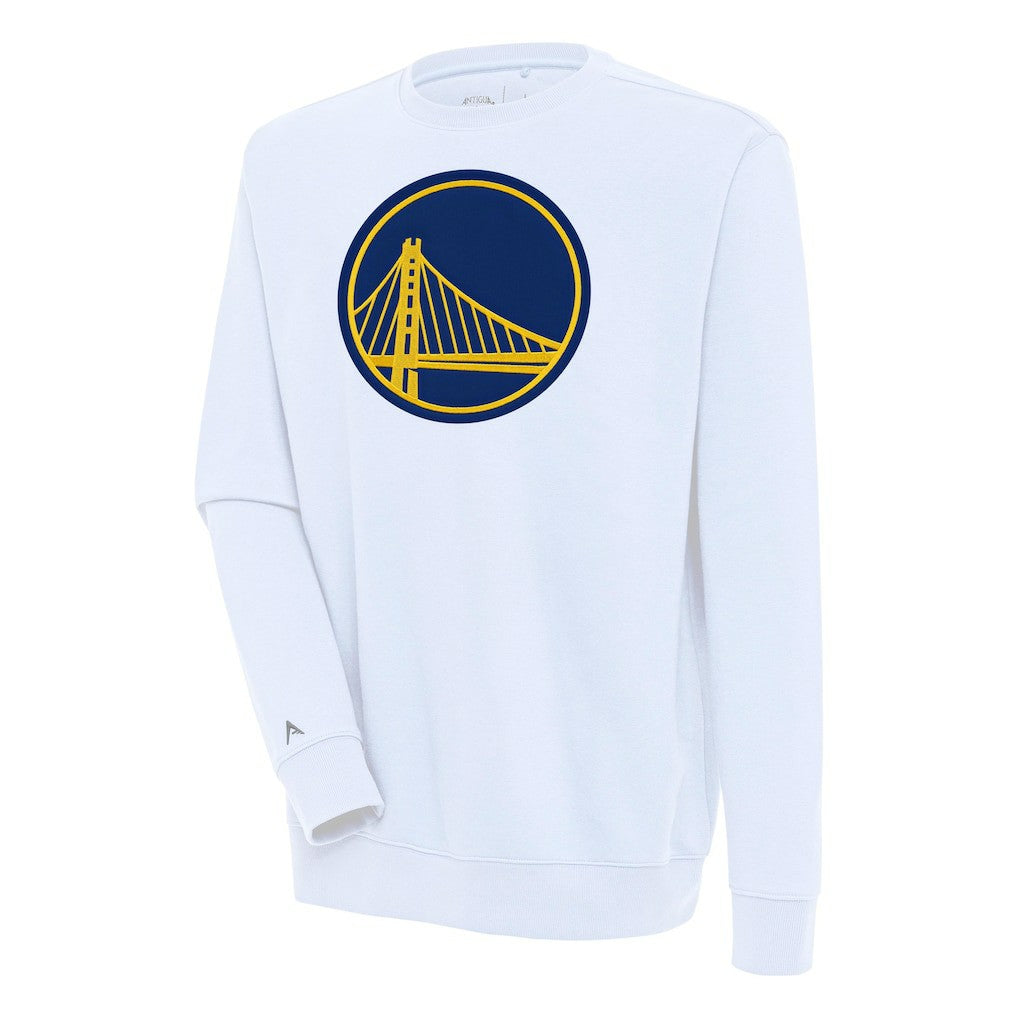 Golden State Warriors Antigua Victory Pullover Sweatshirt White
