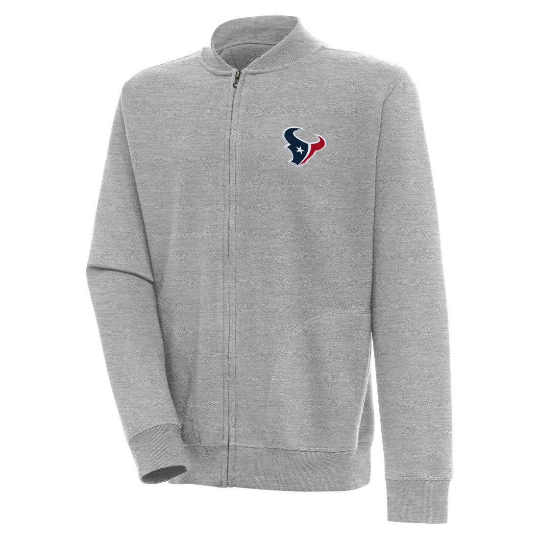 Houston Texans Antigua Victory Full-Zip Jacket Heather Gray