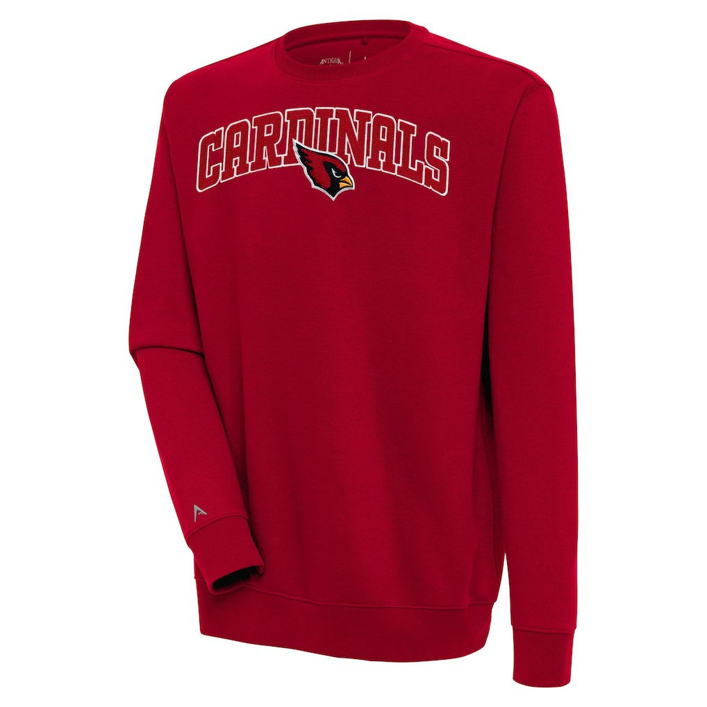 Arizona Cardinals Antigua Victory Chenille Pullover Sweatshirt Cardinal