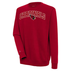 Arizona Cardinals Antigua Victory Chenille Pullover Sweatshirt Cardinal