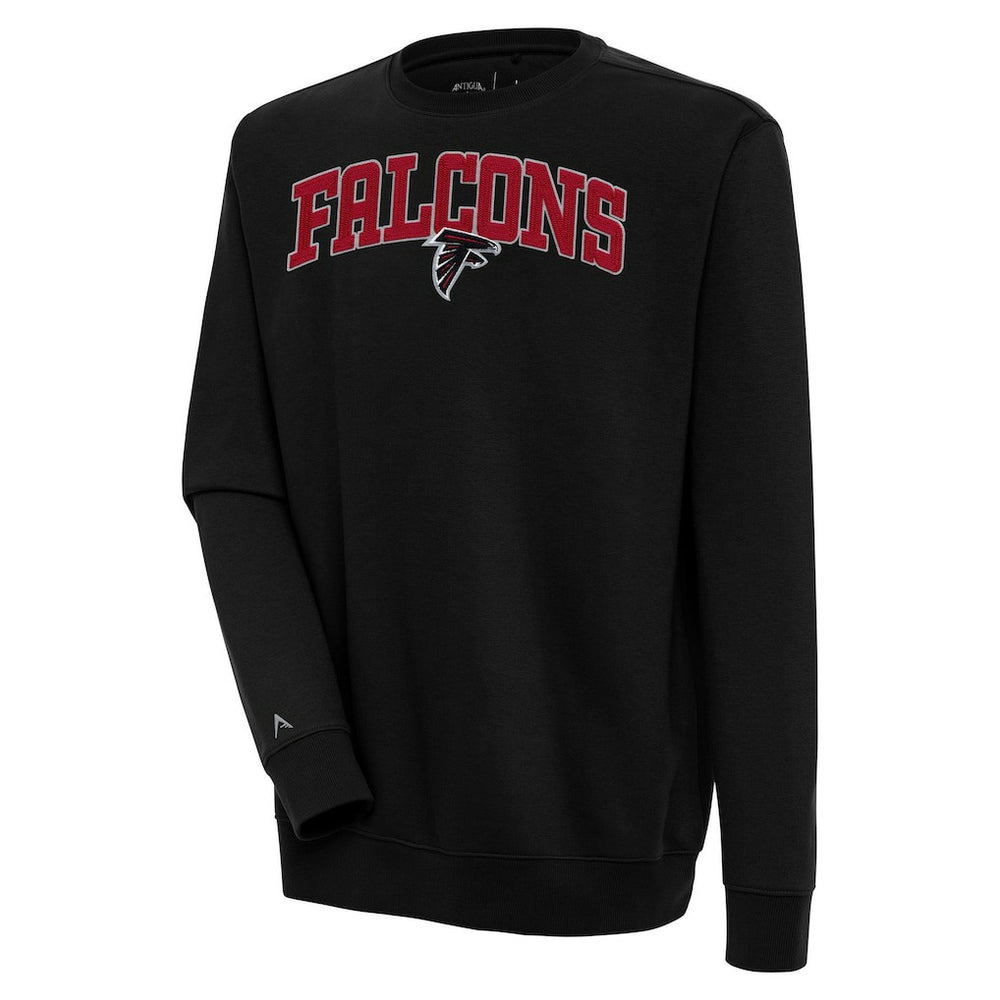 Atlanta Falcons Antigua Victory Chenille Pullover Sweatshirt Black