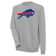 Buffalo Bills Antigua Victory Pullover Sweatshirt Heather Gray