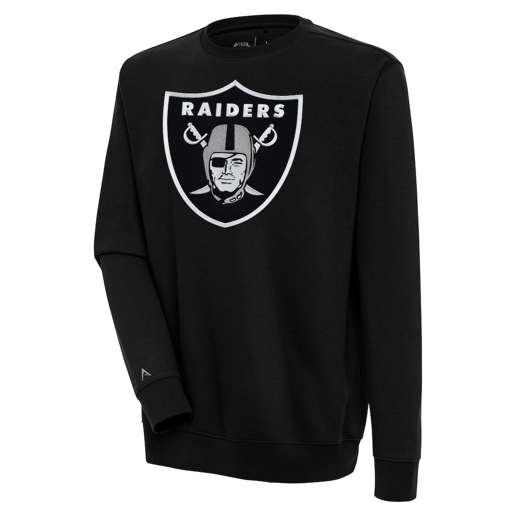 Las Vegas Raiders Antigua Victory Pullover Sweatshirt Black