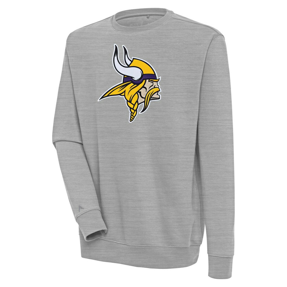 Minnesota Vikings Antigua Victory Pullover Sweatshirt Heather Gray