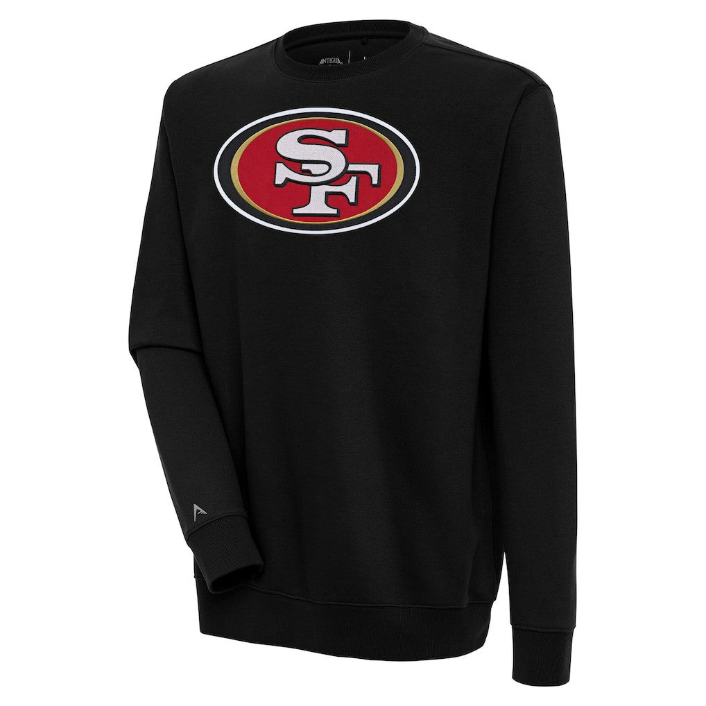 San Francisco 49ers Antigua Victory Pullover Sweatshirt Black