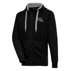 Baltimore Ravens Antigua Victory Full-Zip Hoodie Black