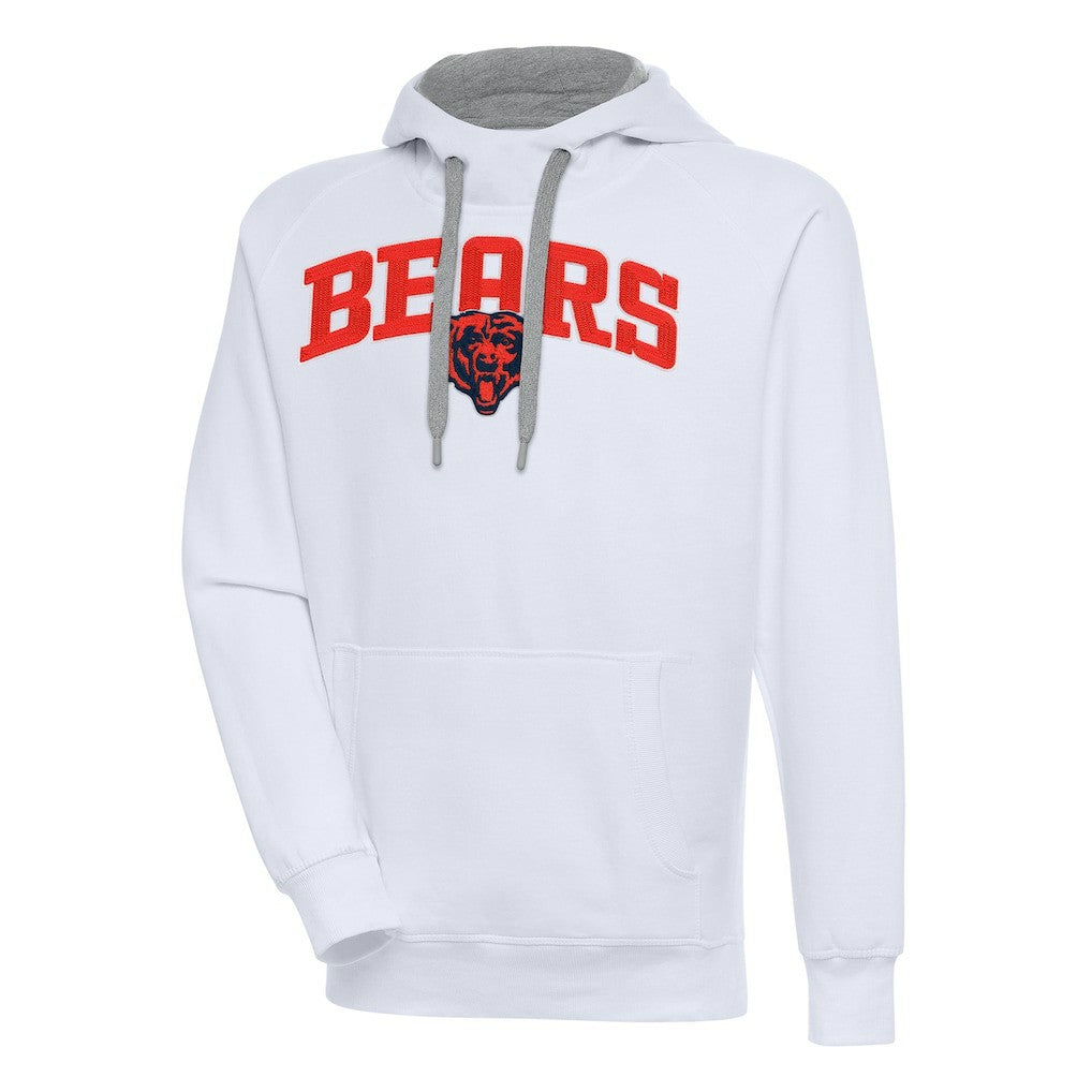 Chicago Bears Antigua Victory Pullover Hoodie White