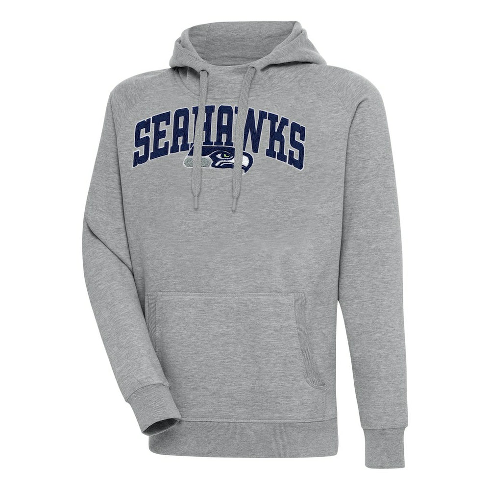Seattle Seahawks Antigua Victory Pullover Hoodie Heather Gray