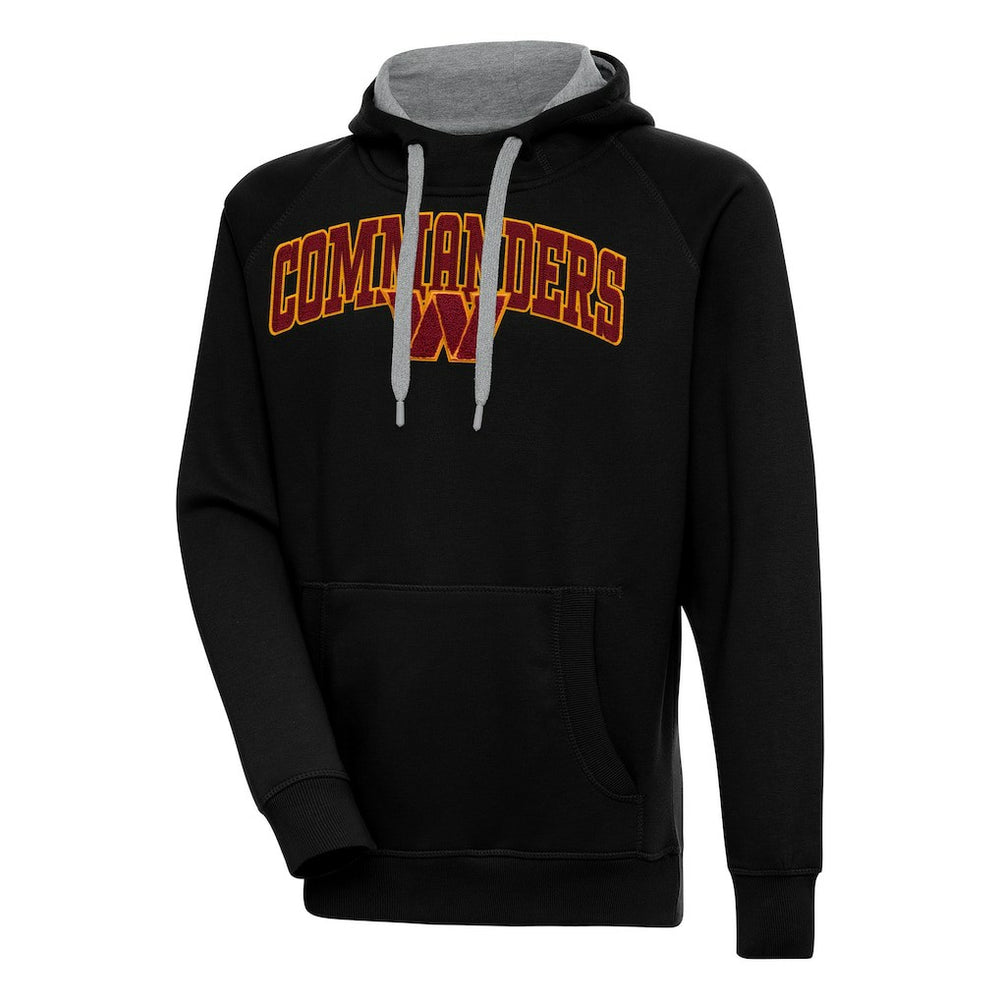 Washington Commanders Antigua Victory Pullover Hoodie Black