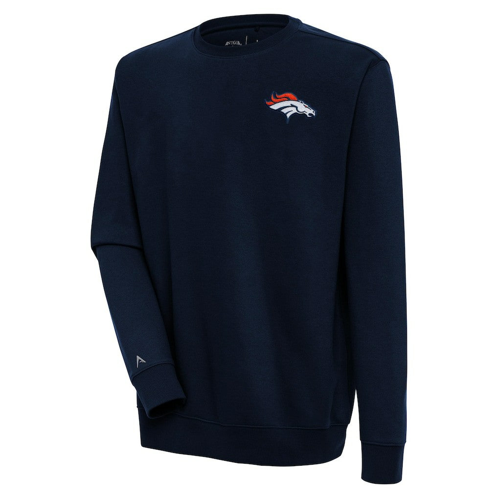 Denver Broncos Antigua Victory Pullover Sweatshirt Navy