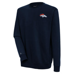 Denver Broncos Antigua Victory Pullover Sweatshirt Navy