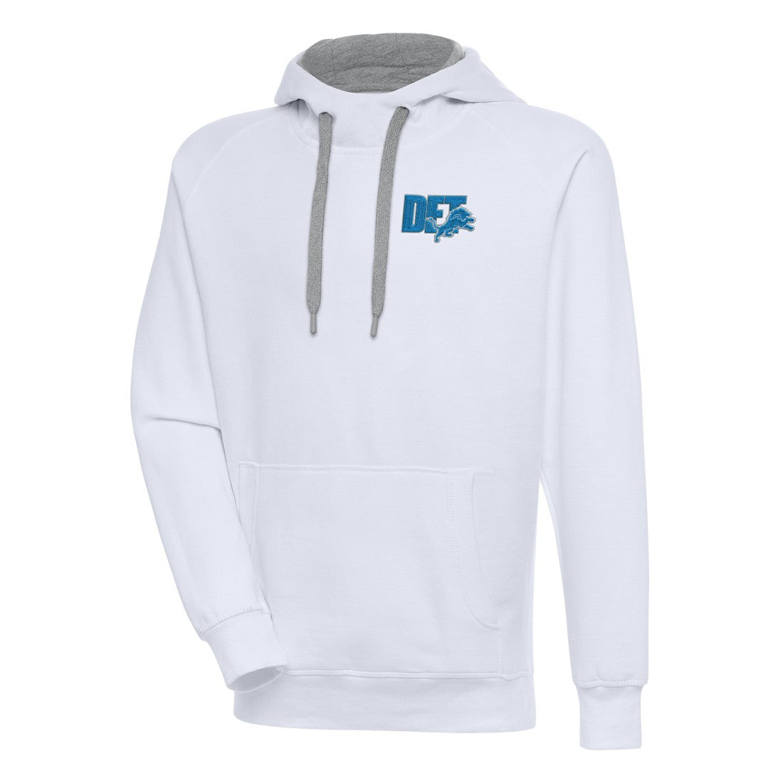 Detroit Lions Antigua Victory Pullover Hoodie White