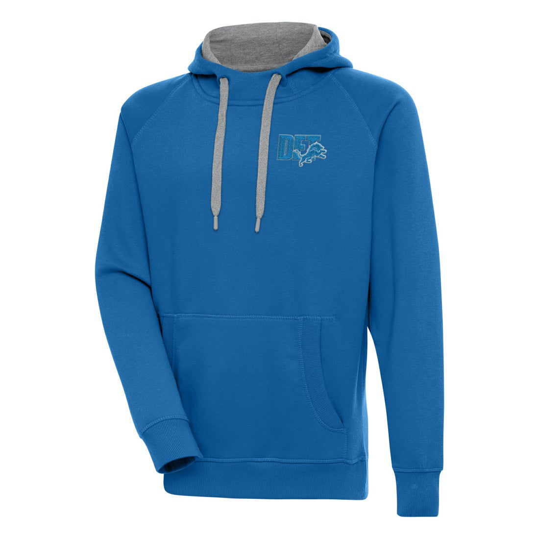 Detroit Lions Antigua Victory Pullover Hoodie Blue