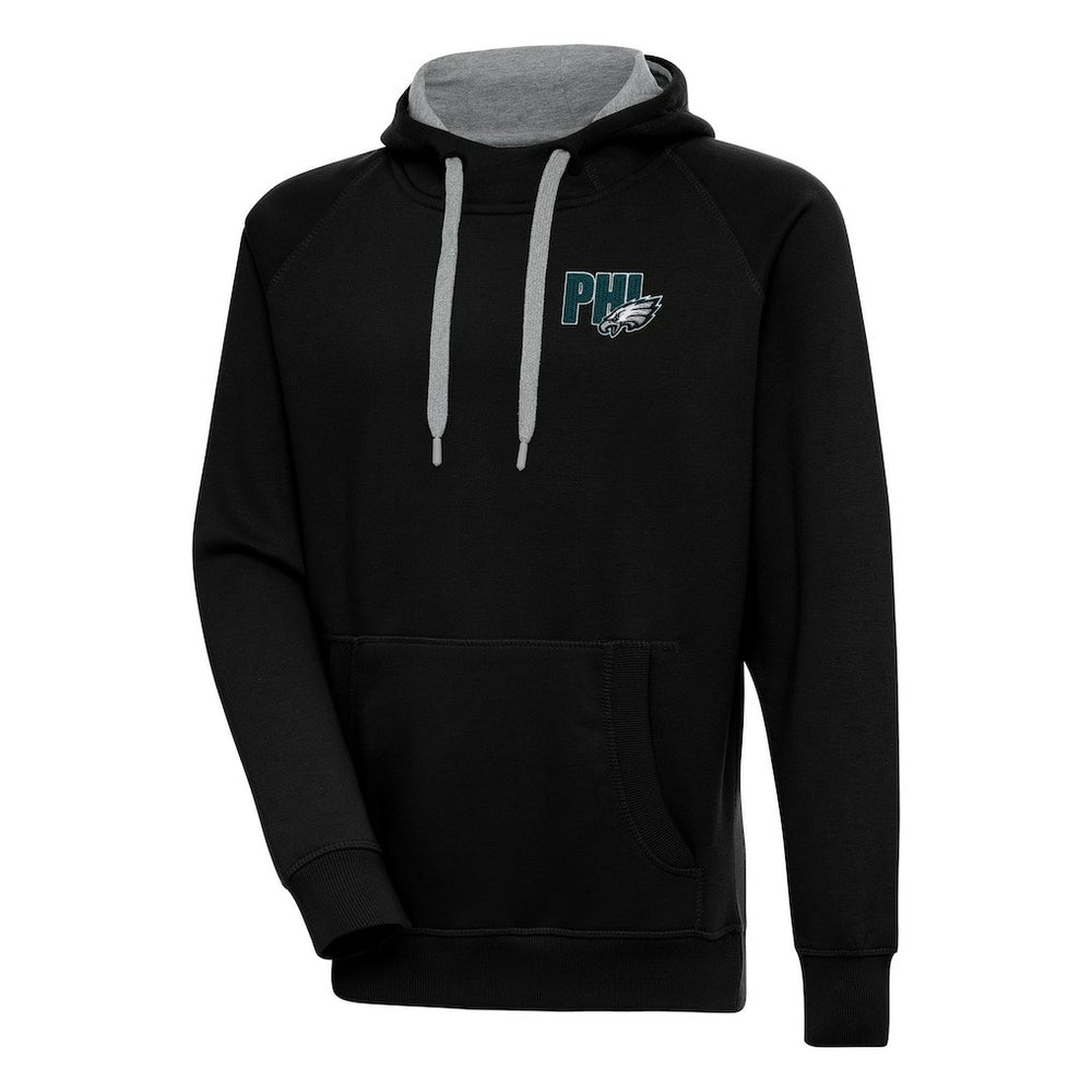 Philadelphia Eagles Antigua Victory Pullover Hoodie Black