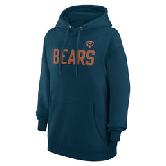 Chicago Bears G-III 4Her by Carl Banks Women's Dot Print Pullover Hoodie Navy