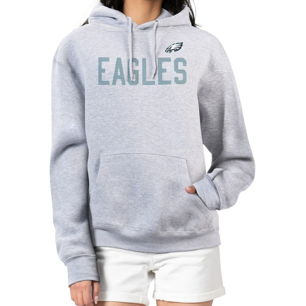 Philadelphia Eagles G-III 4Her by Carl Banks Women's Dot Print Pullover Hoodie Heather Gray