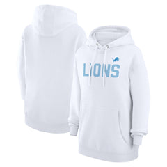 Detroit Lions G-III 4Her by Carl Banks Women's Dot Print Pullover Hoodie White