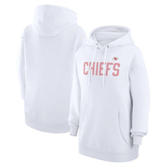 Kansas City Chiefs G-III 4Her by Carl Banks Women's Dot Print Pullover Hoodie White