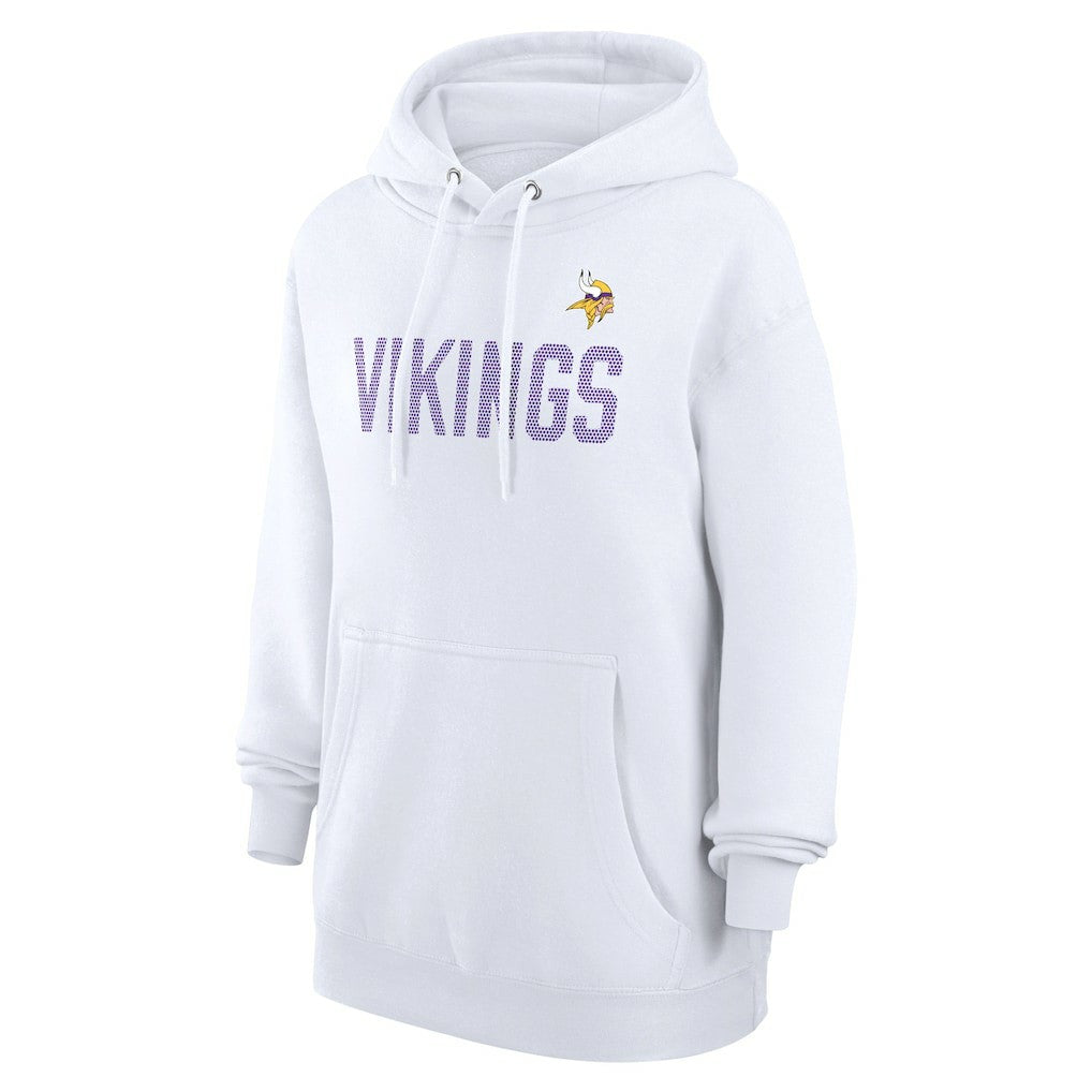 Minnesota Vikings G-III 4Her by Carl Banks Women's Dot Print Pullover Hoodie White