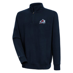 Colorado Avalanche Antigua Victory Quarter-Zip Pullover Top - Navy - NHL 200570723