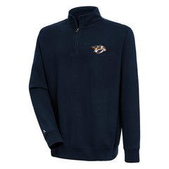 Nashville Predators Antigua Victory Quarter-Zip Pullover Top - Navy - NHL 200570762